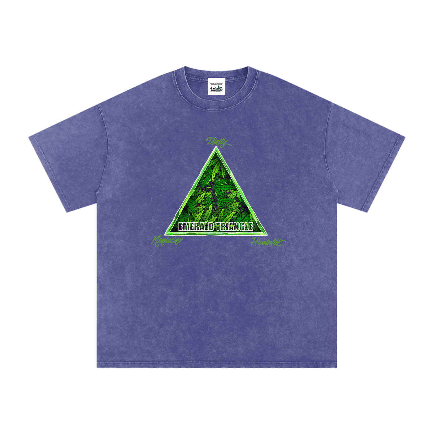Emerald Triangle Snow Washed Oversized Cotton Tshirt-CUSTOM ORDER