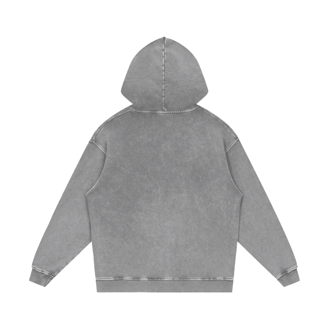 Chromatic Pop Snow Washed Loose Cotton Hoodie-CUSTOM ORDER