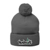 Treelogo Outline Pom Foldup Beanie