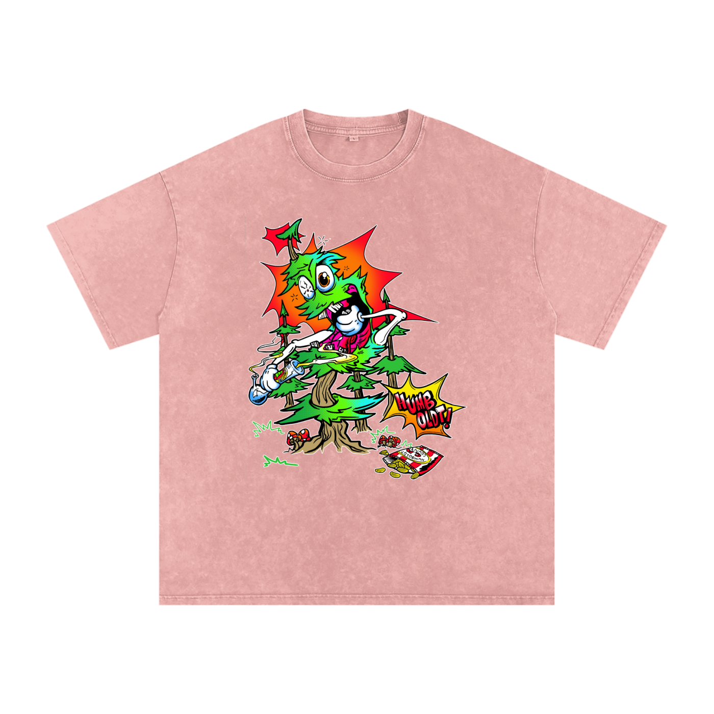 Woody Red Eyes Snow Washed Oversized Cotton TShirt - CUSTOM ORDER