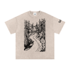 Highway 36 Snow Washed Oversized Cotton TShirt Black Ink Colorway - CUSTOM ORDER