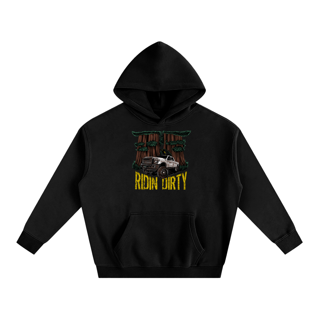 Ridin Dirty Oversize Fleeced Hoodie-CUSTOM ORDER