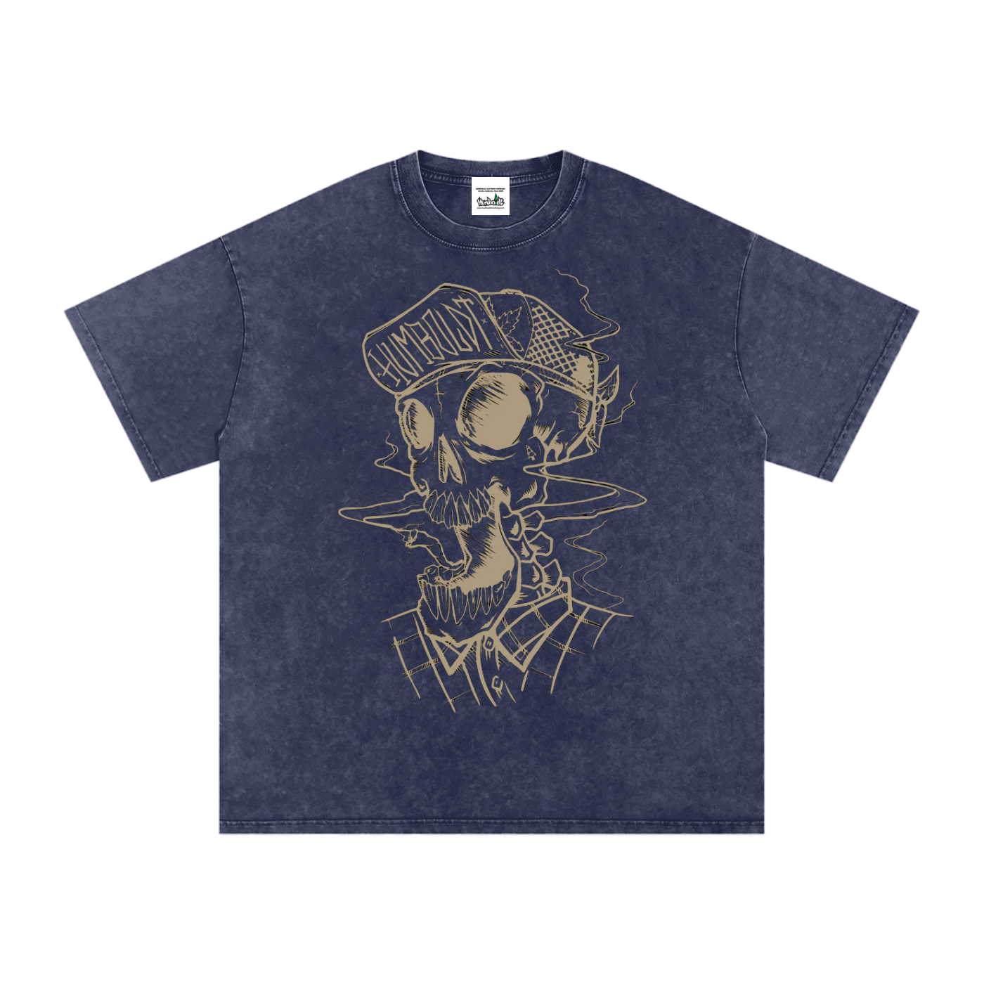 Skully Snow Washed Oversized Cotton T-Shirt-CUSTOM ORDER
