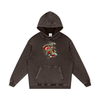 Hearts and Dagger Snow Washed Loose Cotton Pullover Hoodie - CUSTOM ORDER