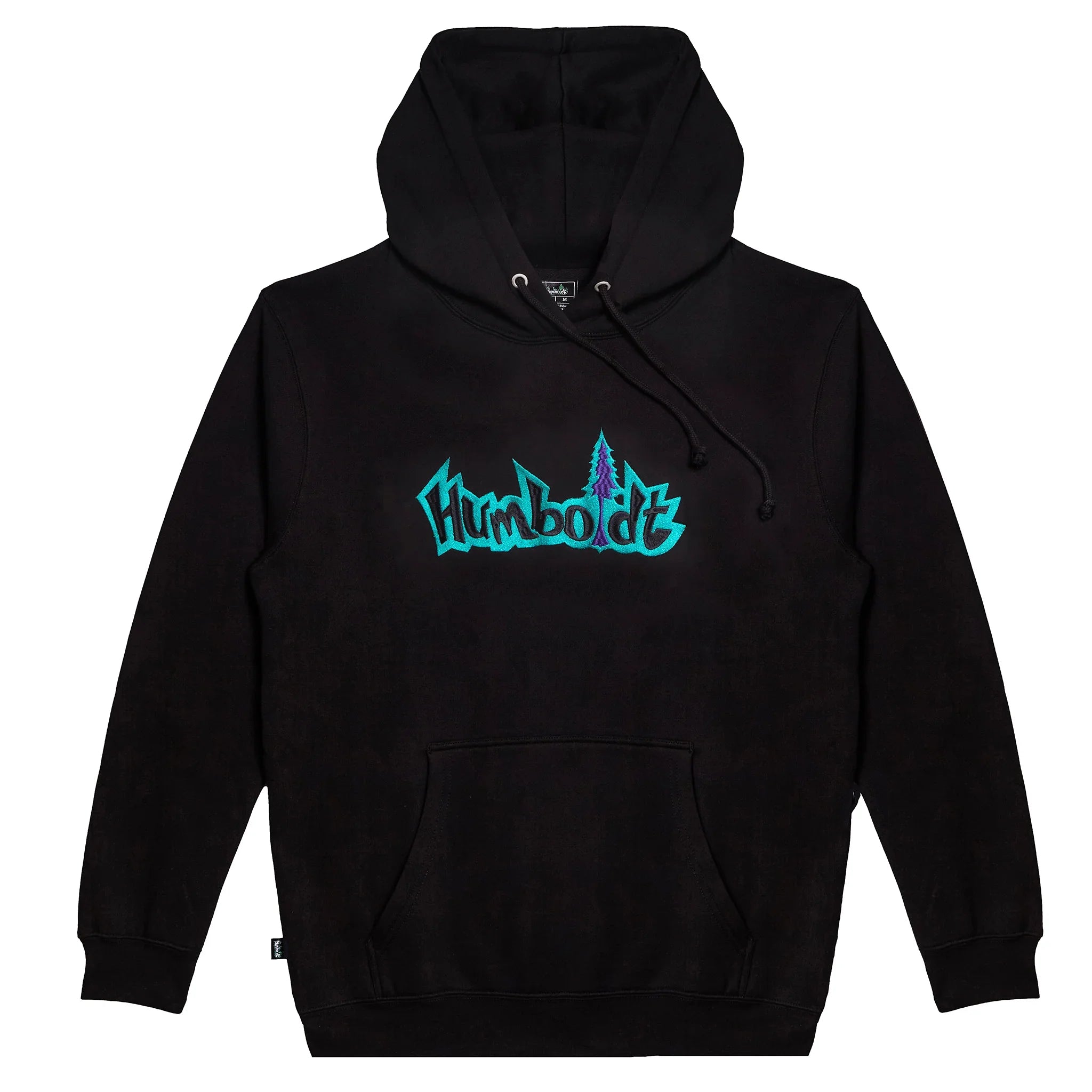 Big Treelogo EMB P/O BLK-TUR-PUR Pullover Hoodie