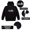 Big Treelogo EMB P/O BLK-WHT-HPK Pullover Hoodie