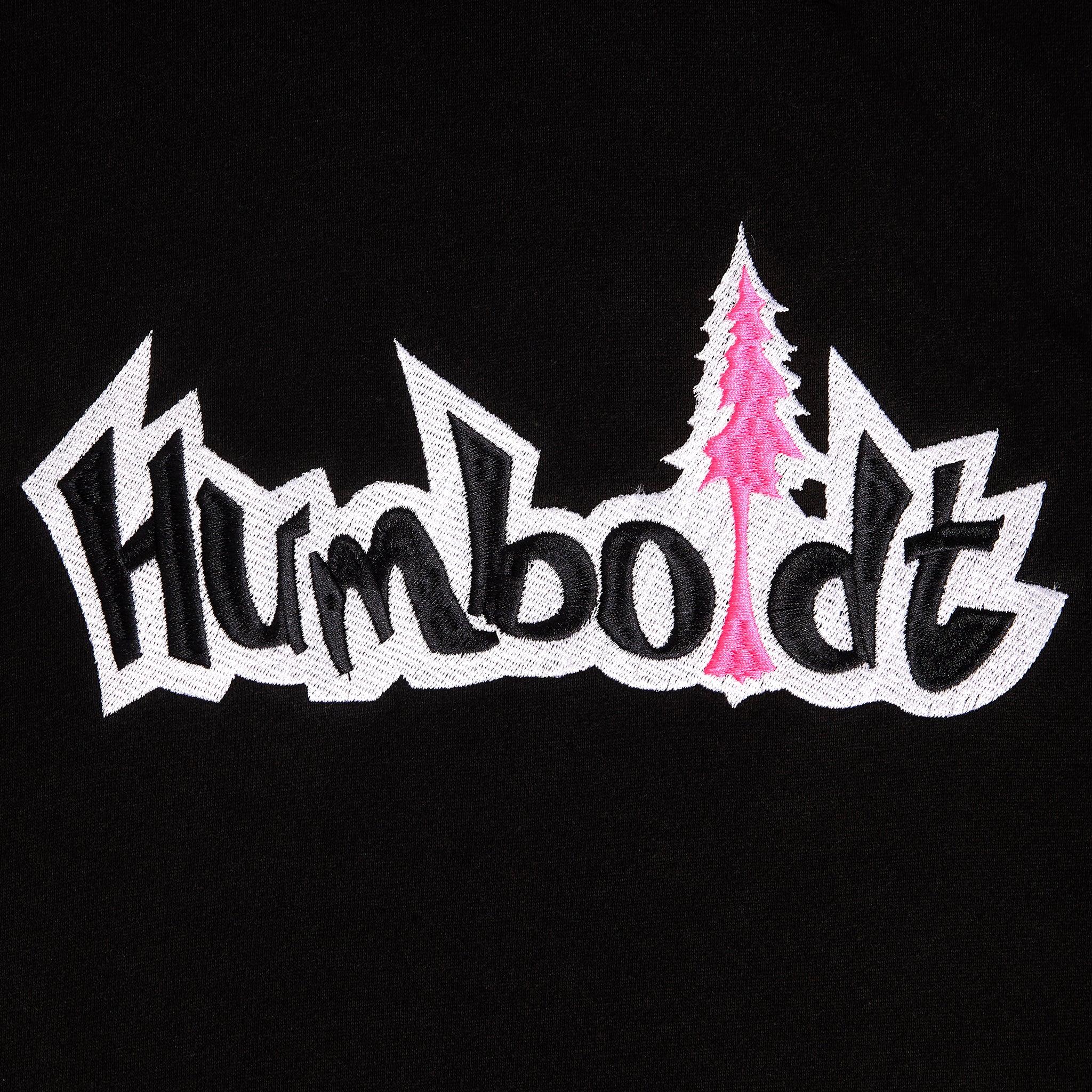 Big Treelogo EMB P/O BLK-WHT-HPK Pullover Hoodie