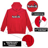 Big Treelogo EMB P/O RED-BLK-GRY Pullover Hoodie