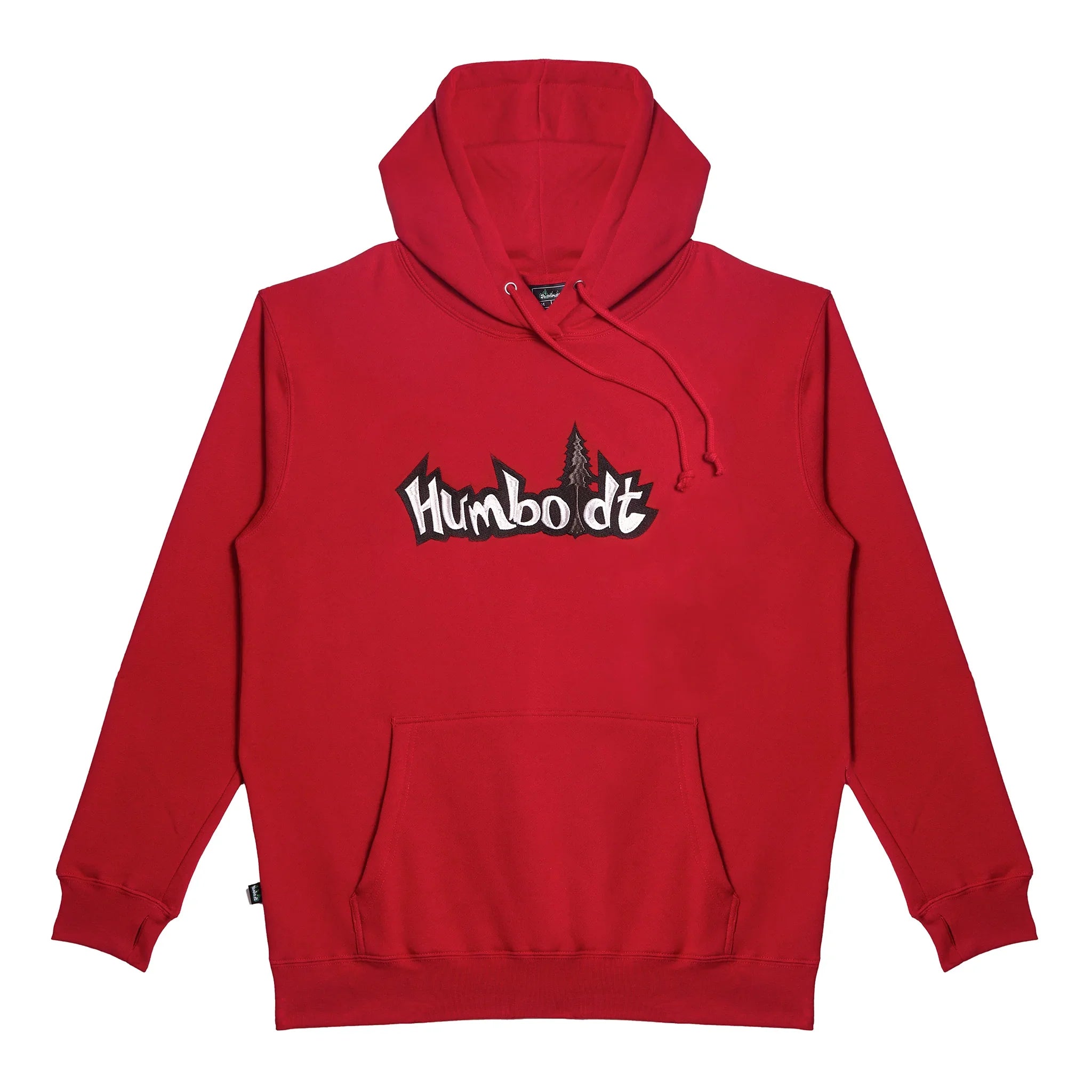 Big Treelogo EMB P/O RED-BLK-GRY Pullover Hoodie