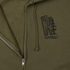 Deep Woods Zipper Hoodie Army