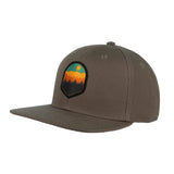 FB Mountain Scene Stock Canvas Hat Walnut