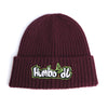 NewStyle Treelogo Cable Foldup Beanie Maroon