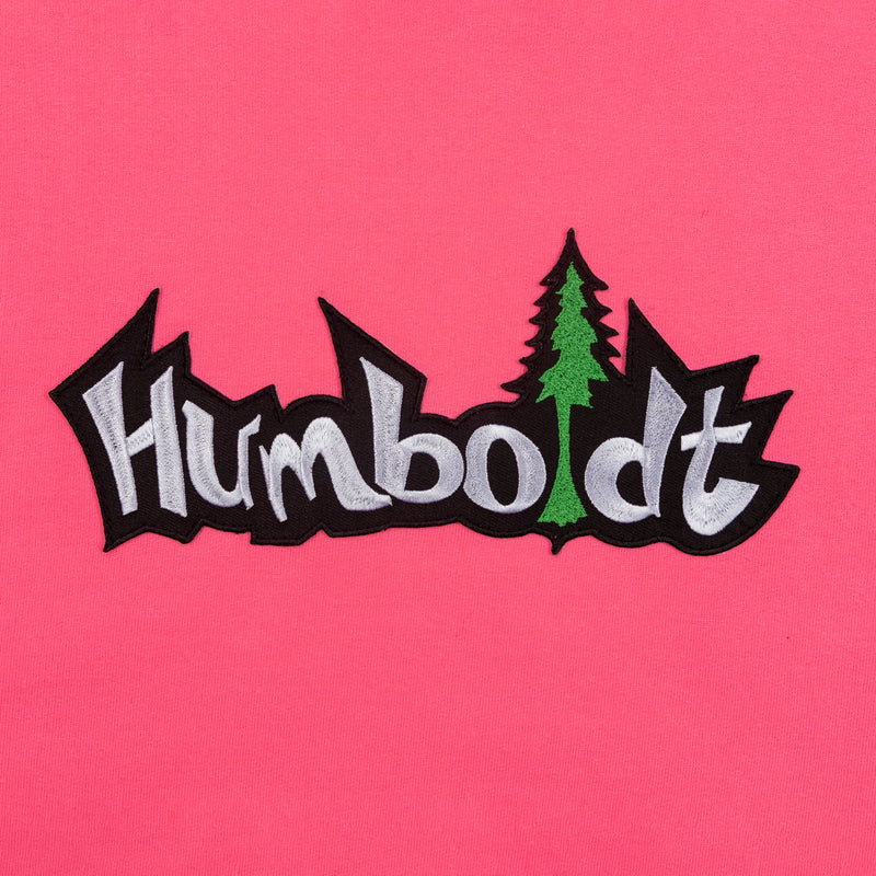 Humboldt Big Treelogo Pullover Hoodie Neon Pink