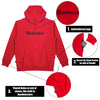 Old English EMB P/O RED-BLK Pullover Hoodie