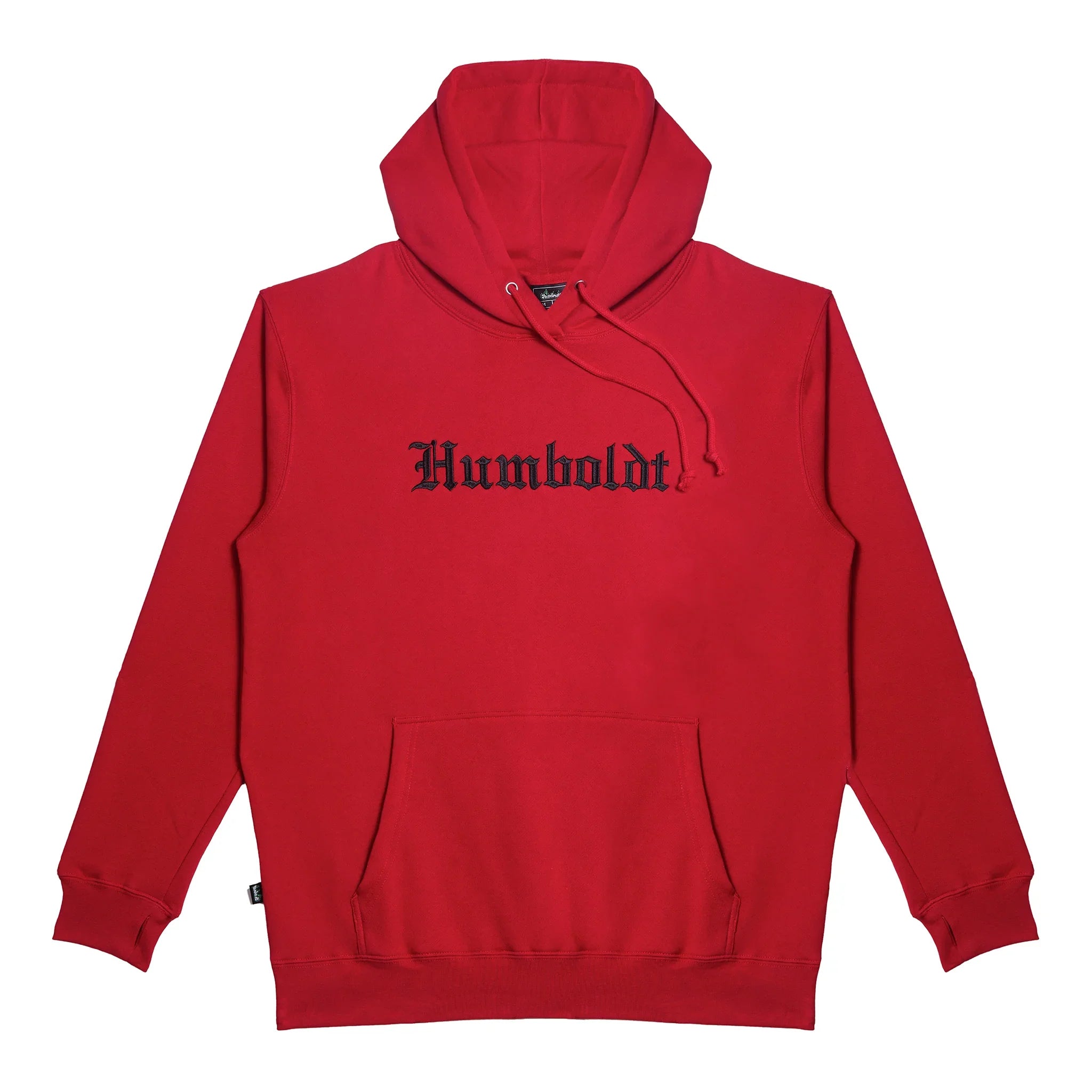 Old English EMB P/O RED-BLK Pullover Hoodie