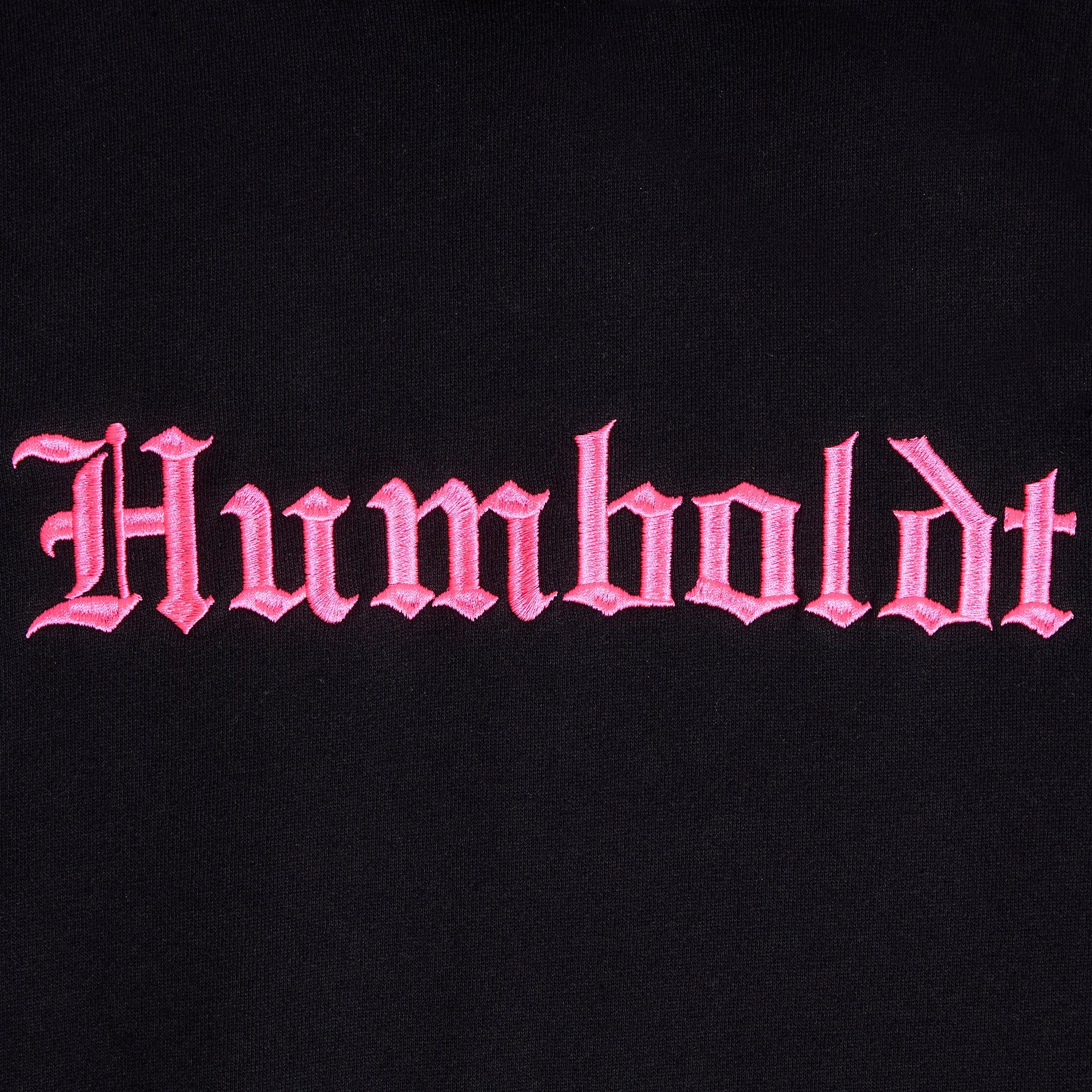 Old English EMB P/O BLK-HPK Pullover Hoodie