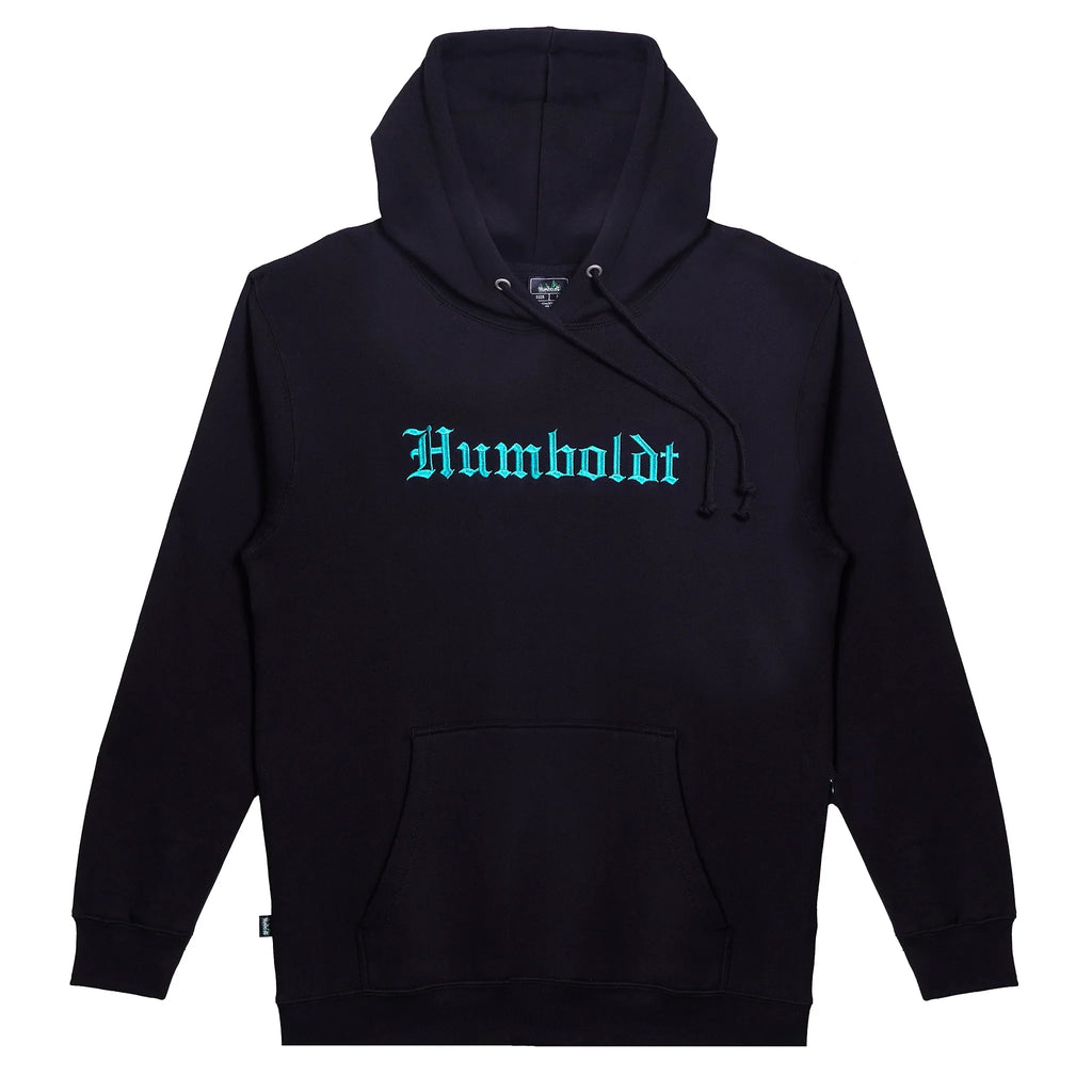 Old English EMB P/O BLK-TUR Pullover Hoodie