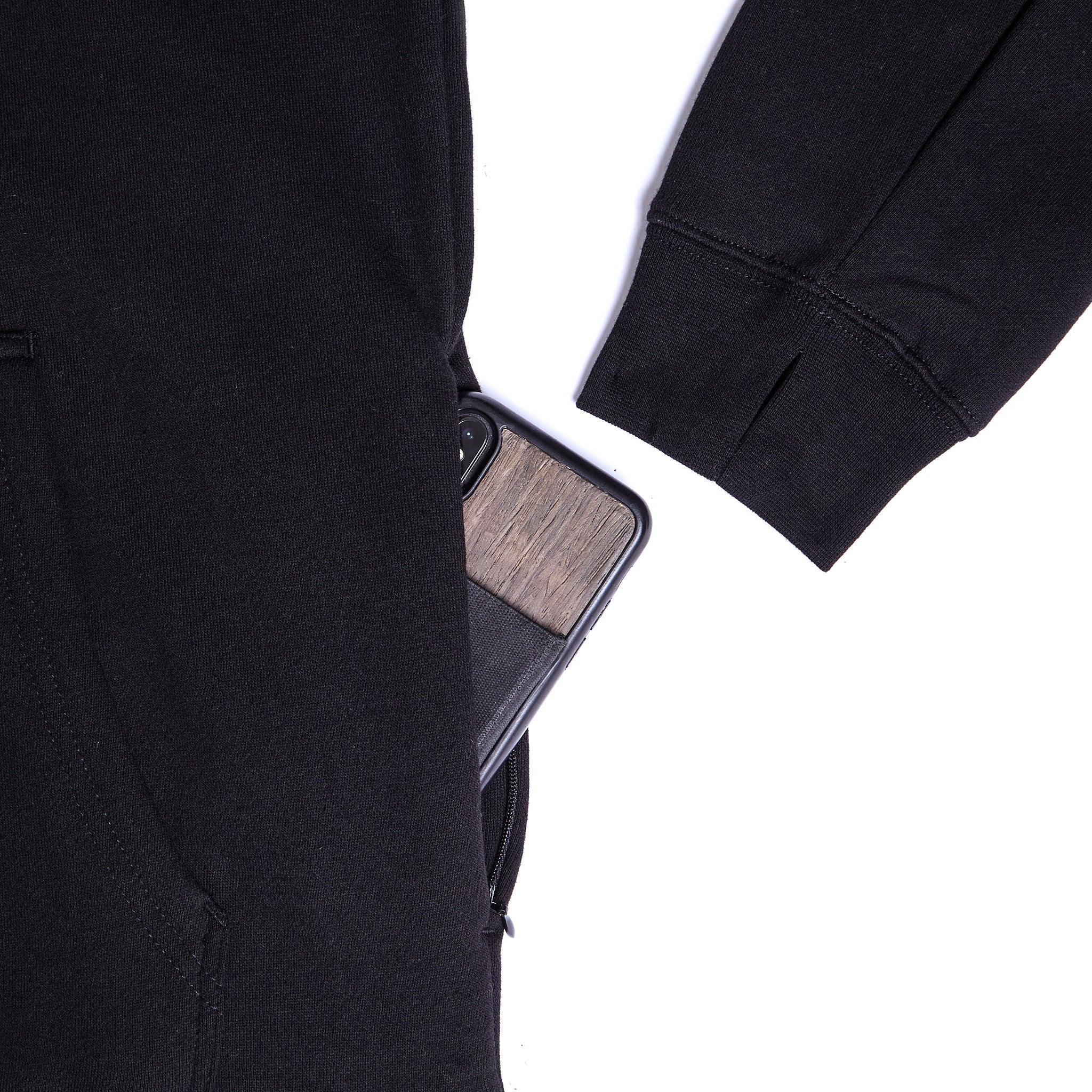 Old English EMB P/O BLK-TUR Pullover Hoodie