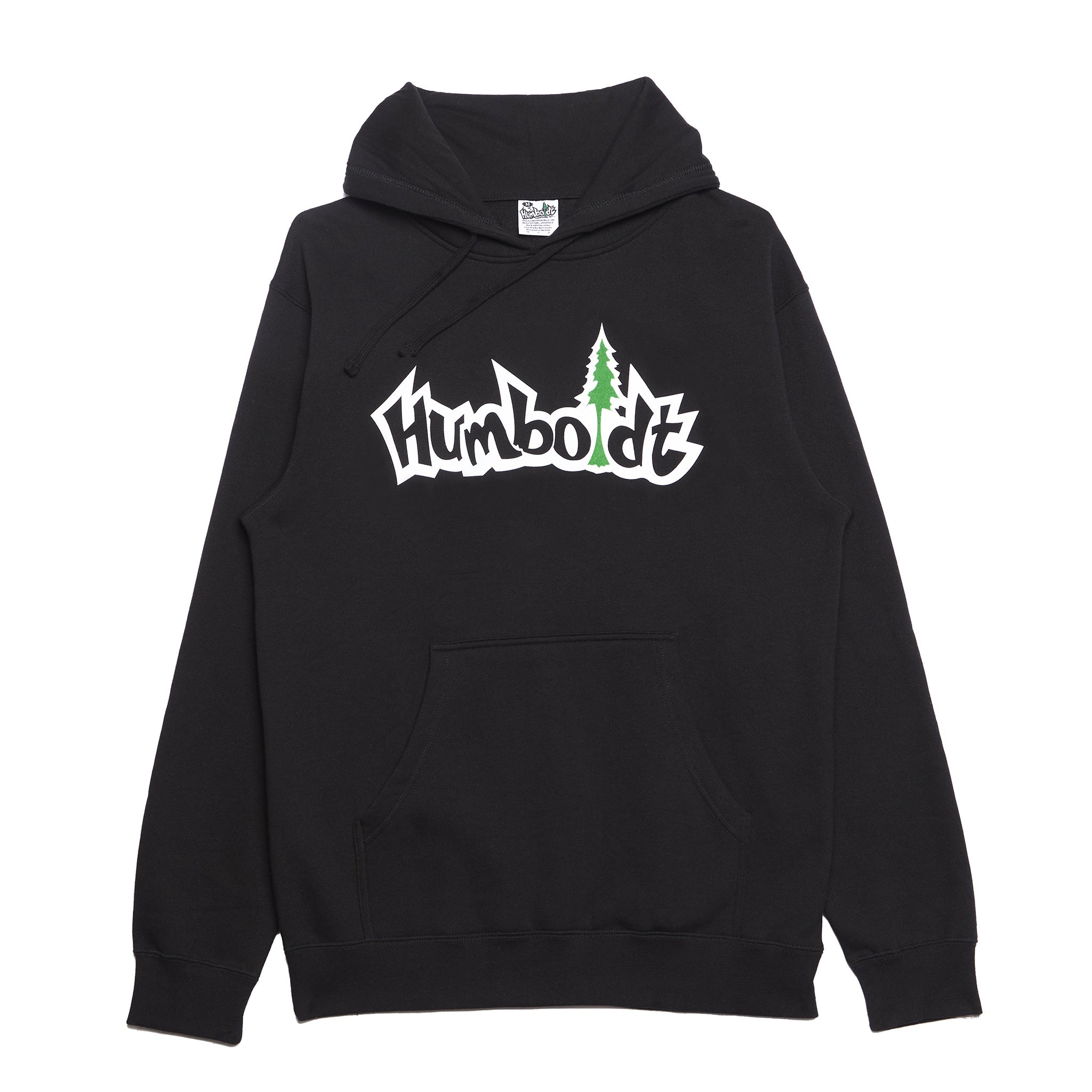 Treelogo Print Midweight P/O Hoodie Black