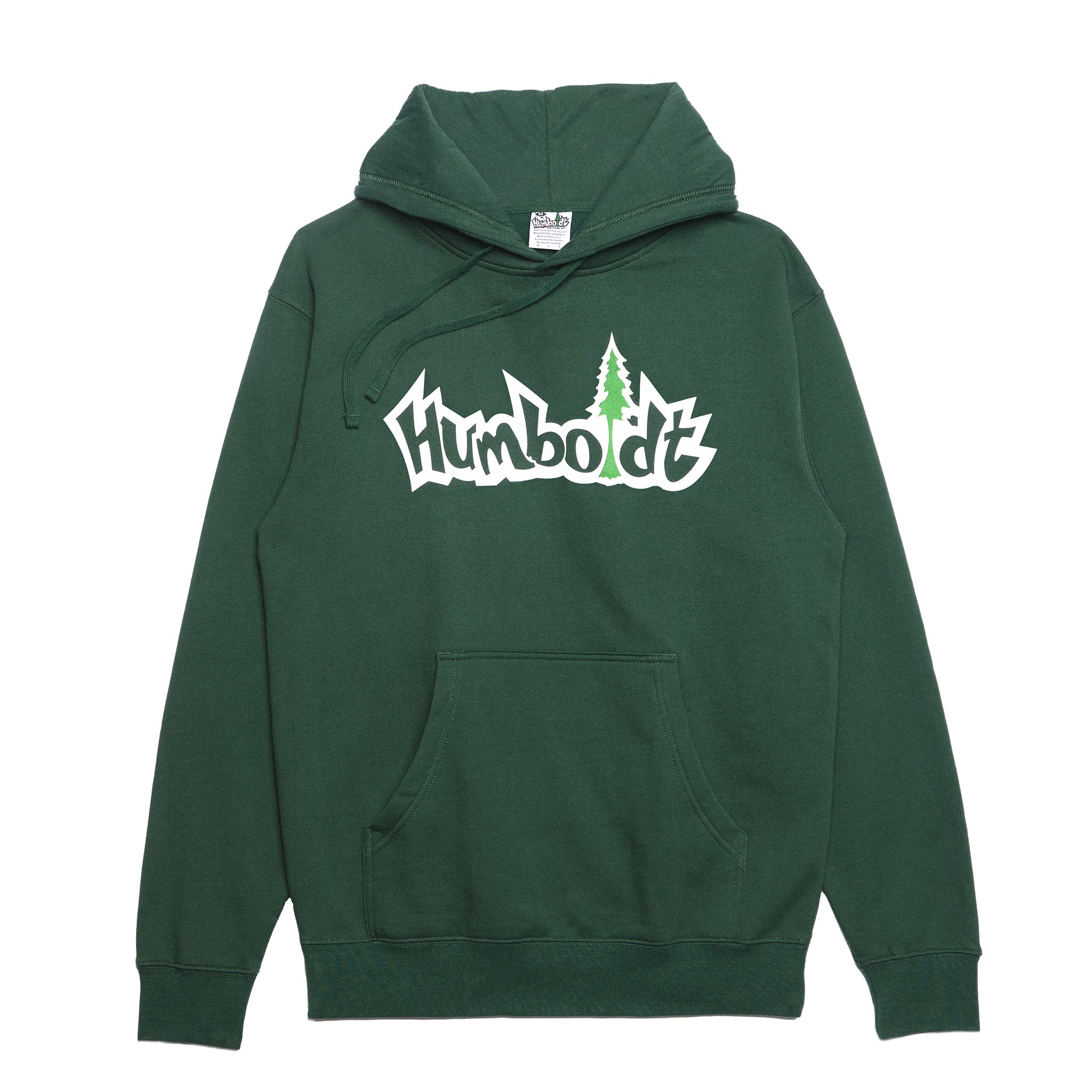 Treelogo Print Midweight P/O Hoodie Forest Green