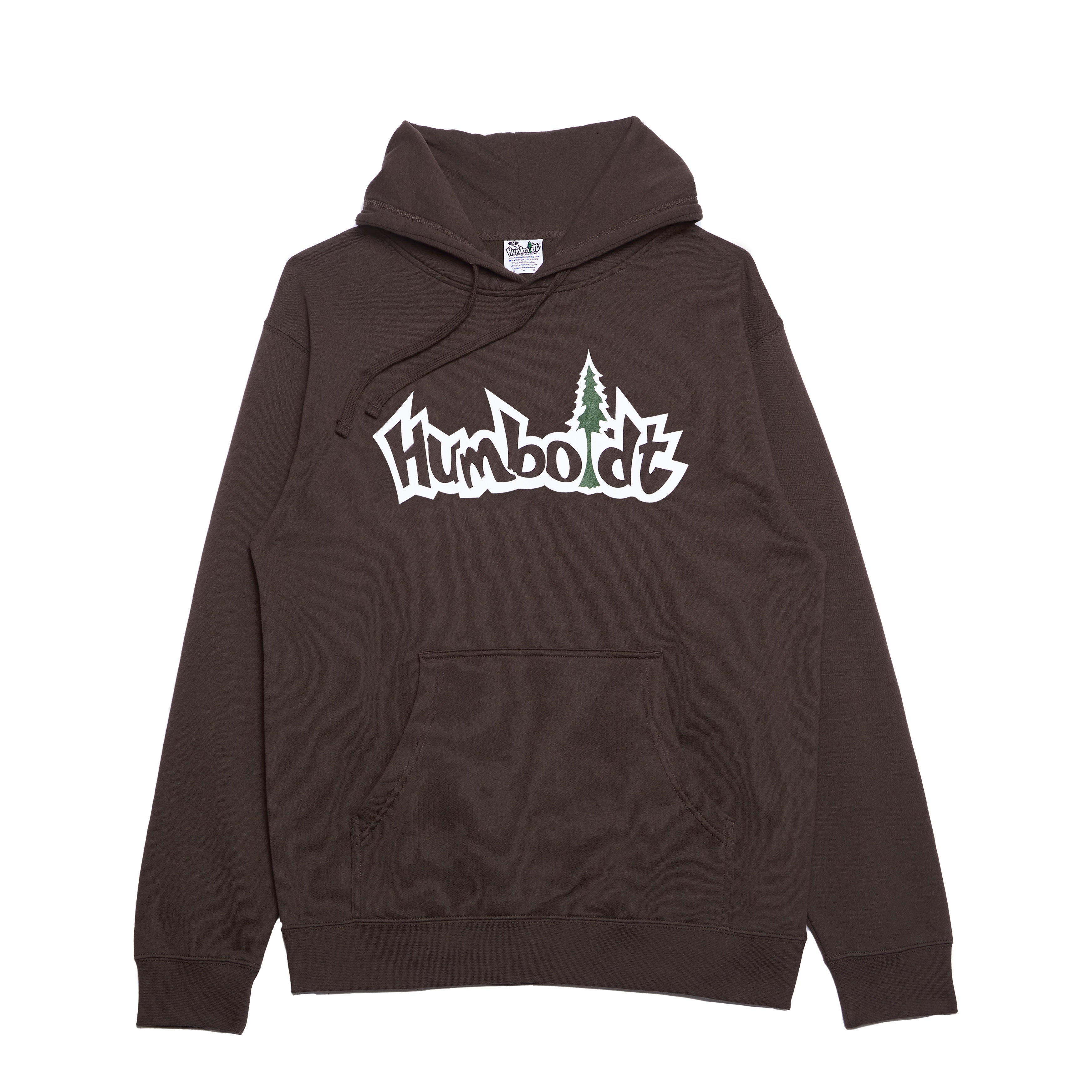 Treelogo Print Midweight P/O Hoodie Brown