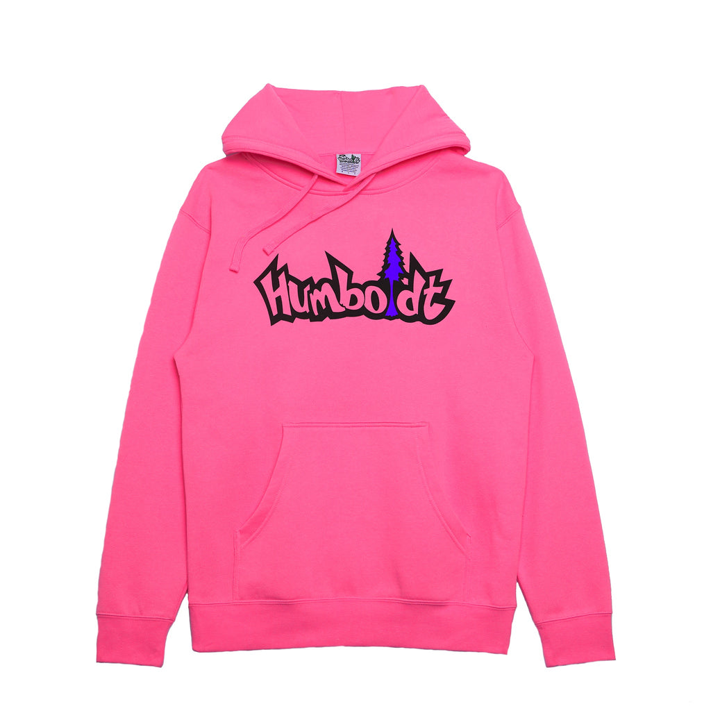 Treelogo Print Midweight P/O Hoodie Neon pink