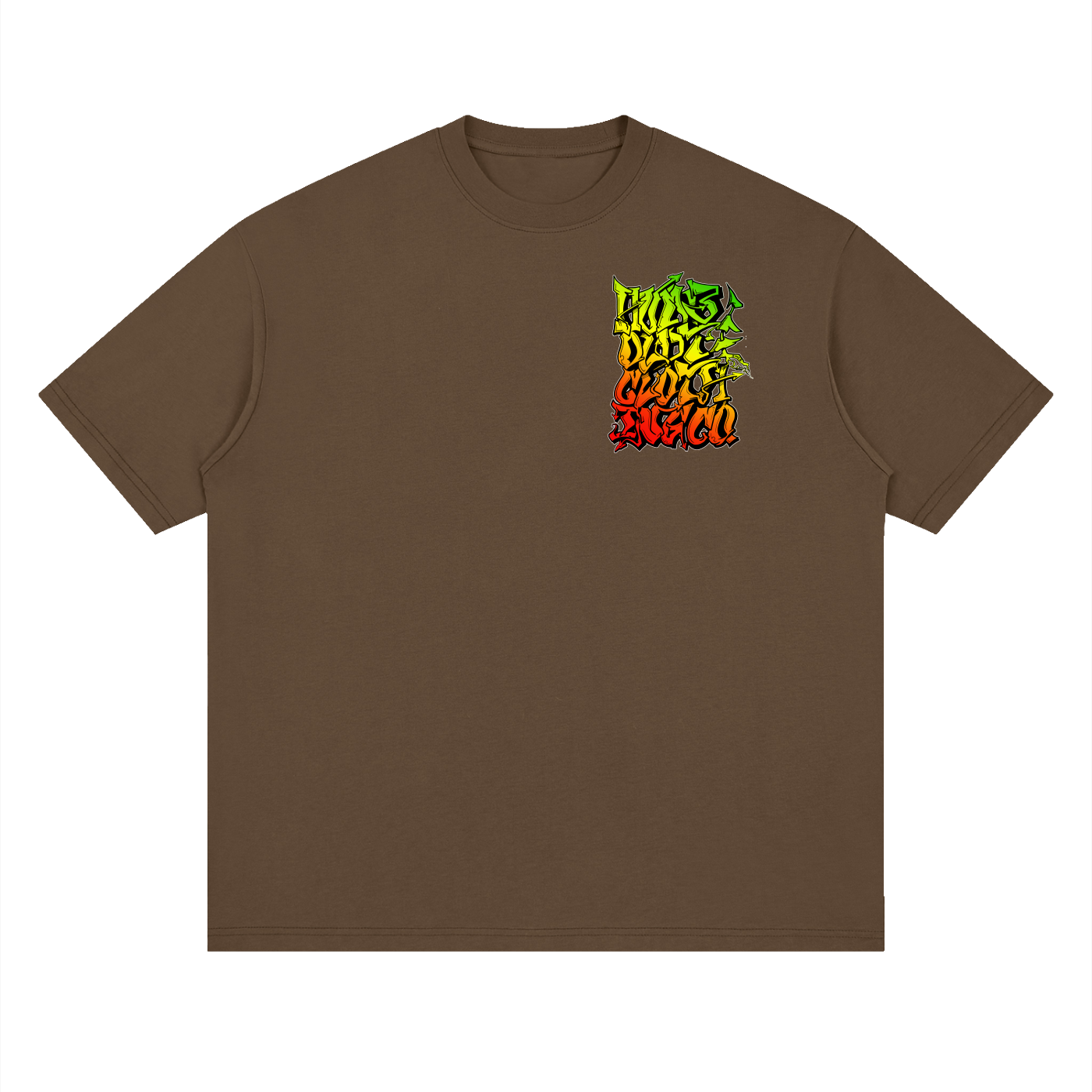 Graffiti Stacks Streetwear Loose Drop Shoulder TShirt - CUSTOM ORDER