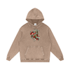 Hearts and Dagger Snow Washed Loose Cotton Pullover Hoodie - CUSTOM ORDER