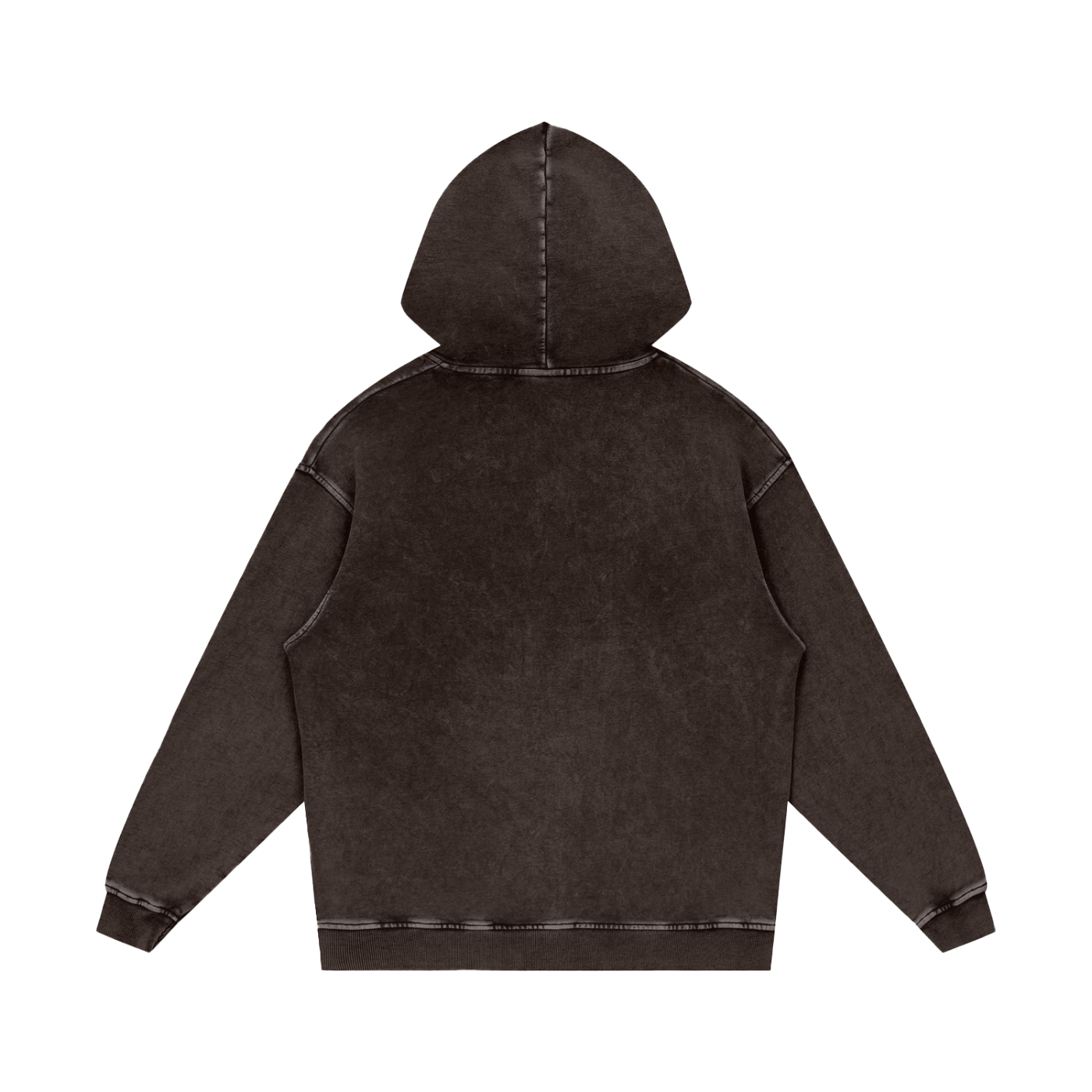 Spaced Out Snow Washed Loose Cotton Hoodie-CUSTOM ORDER