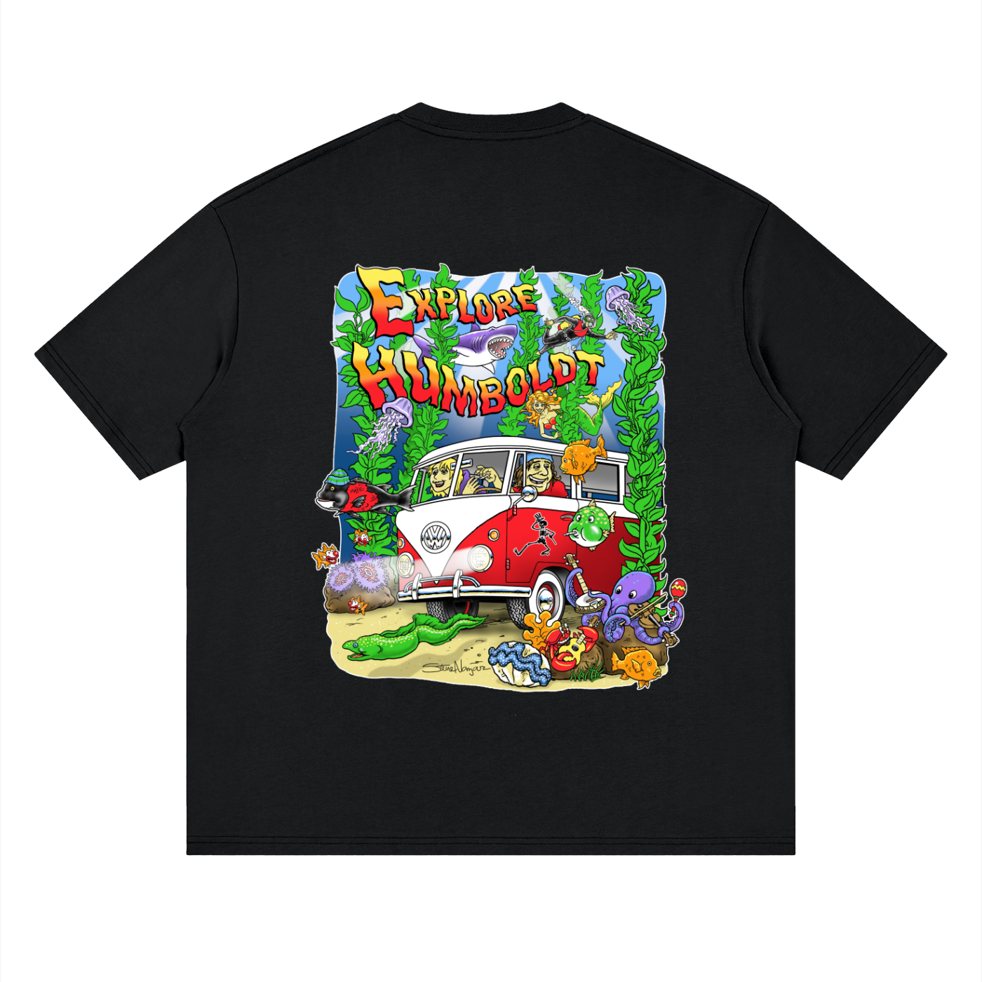 Explore Humboldt Streetwear Loose Drop Shoulder TShirt - CUSTOM ORDER