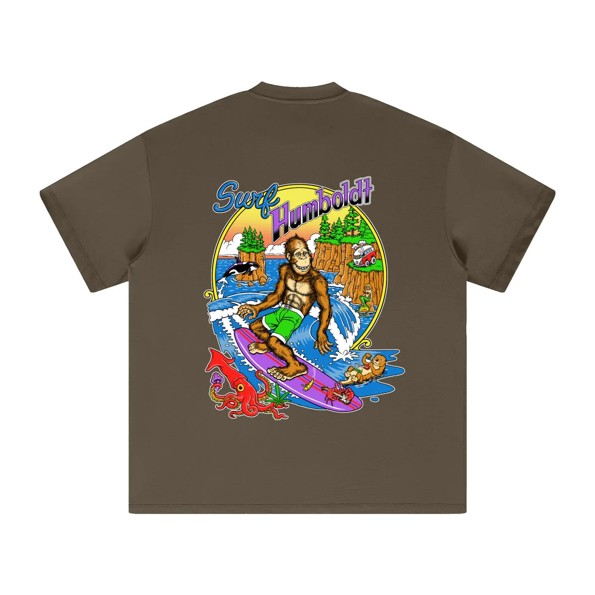Surf Humboldt Heavyweight Earth Tone TShirt - CUSTOM ORDER