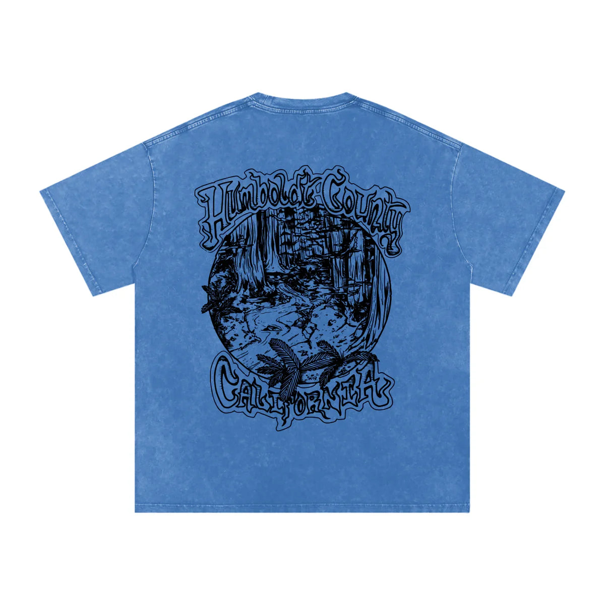 Deep Woods Snow Washed Oversized Cotton TShirt - CUSTOM ORDER