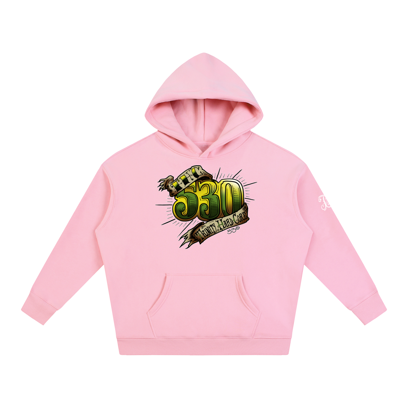 530 THC Oversize Fleeced Pullover Hoodie - CUSTOM ORDER
