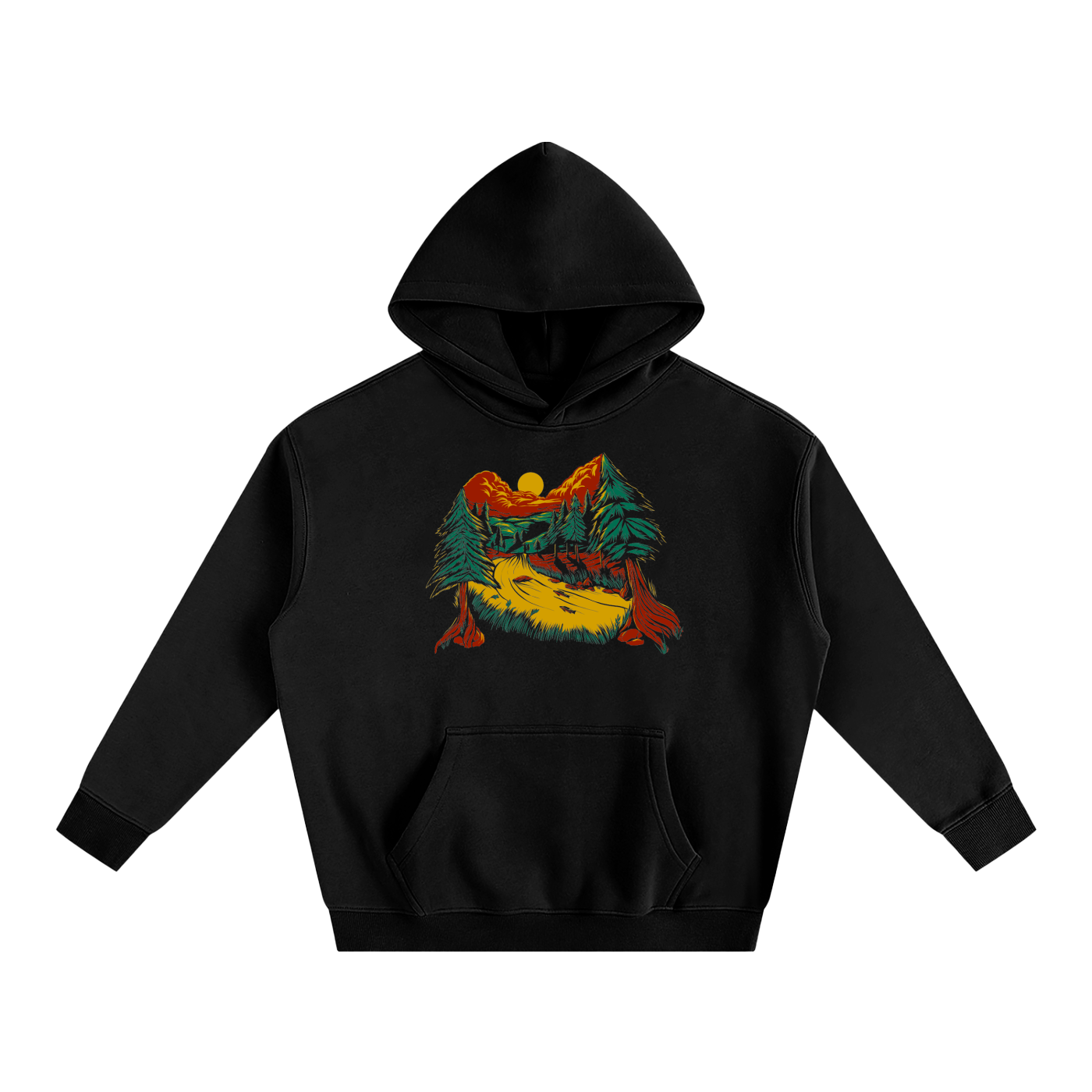 Reggae Nature Oversize Fleeced Hoodie-CUSTOM ORDER