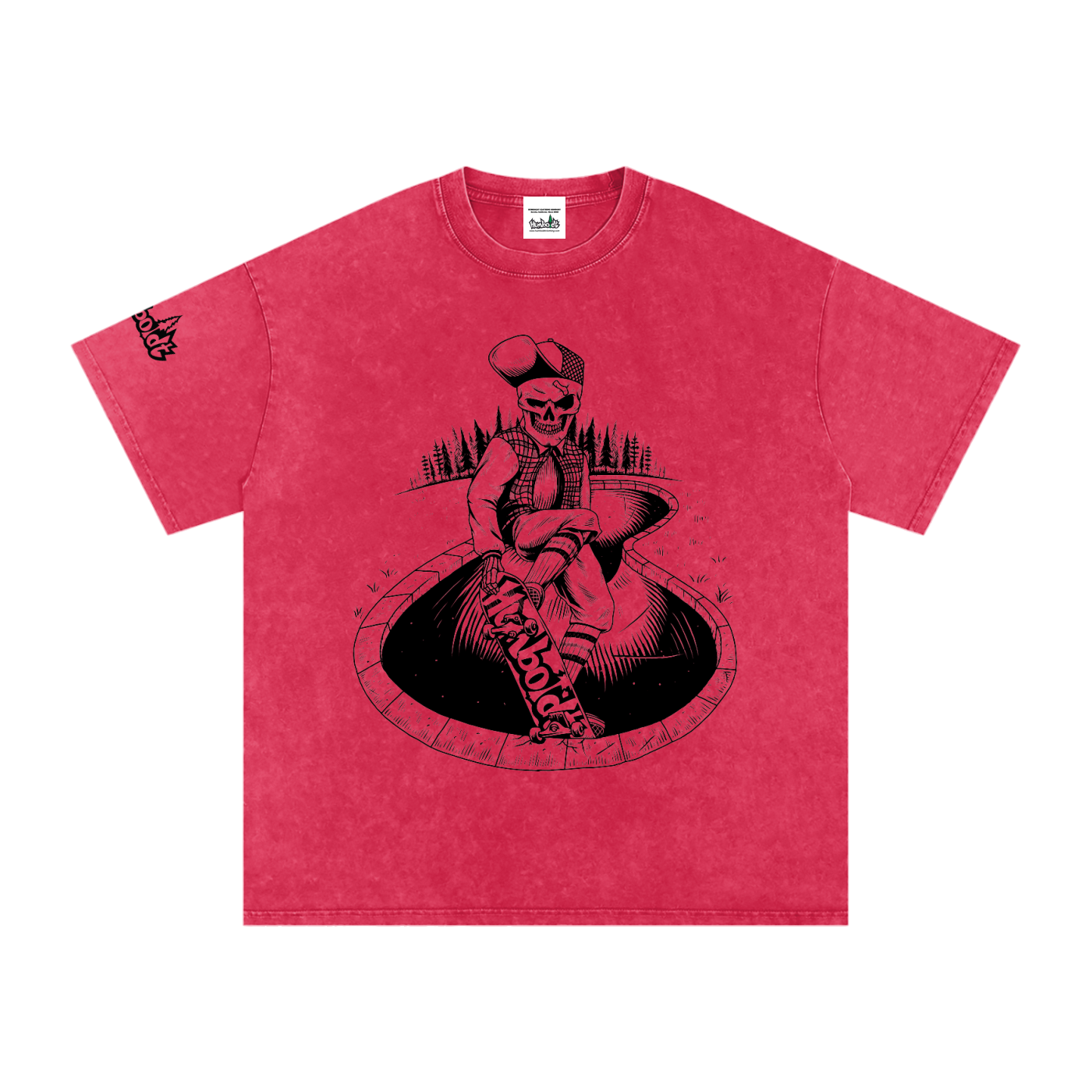 Skate Life Snow Washed Oversized Cotton T-Shirt-CUSTOM ORDER