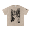 Highway 36 Snow Washed Oversized Cotton TShirt Black Ink Colorway - CUSTOM ORDER