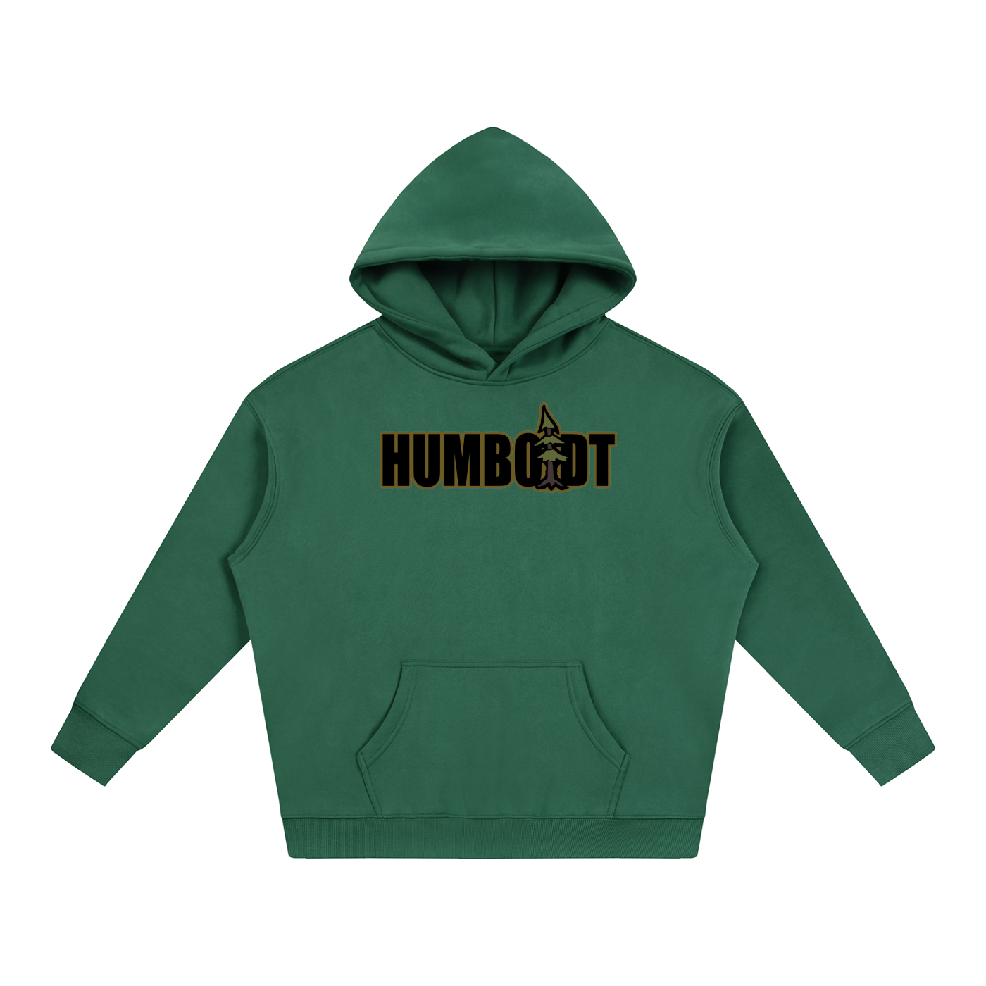 Humboldt Blockstyle Oversize Fleeced Pullover Hoodie Earthy Colorway - CUSTOM ORDER