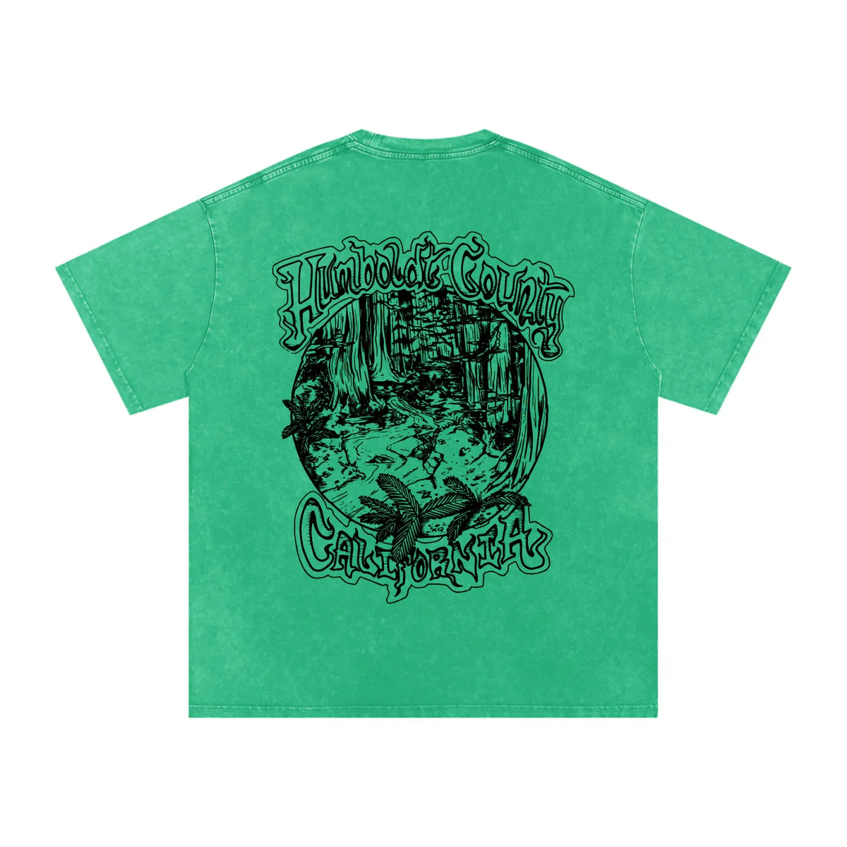 Deep Woods Snow Washed Oversized Cotton TShirt - CUSTOM ORDER