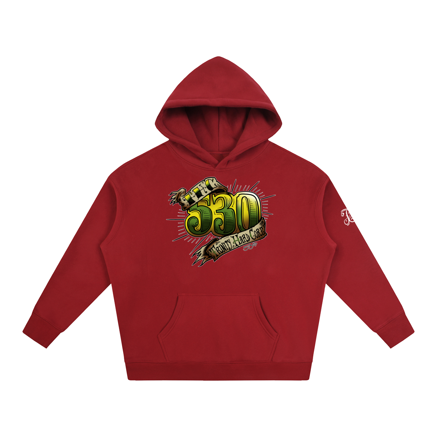530 THC Oversize Fleeced Pullover Hoodie - CUSTOM ORDER
