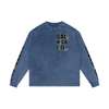 Cali High Life Acid Wash Oversize Long Sleeve TShirt - CUSTOM ORDER