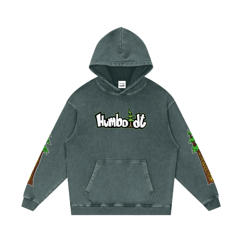 Avenue Trees New Style Logo Snow Washed Loose Cotton Pullover Hoodie - CUSTOM ORDER