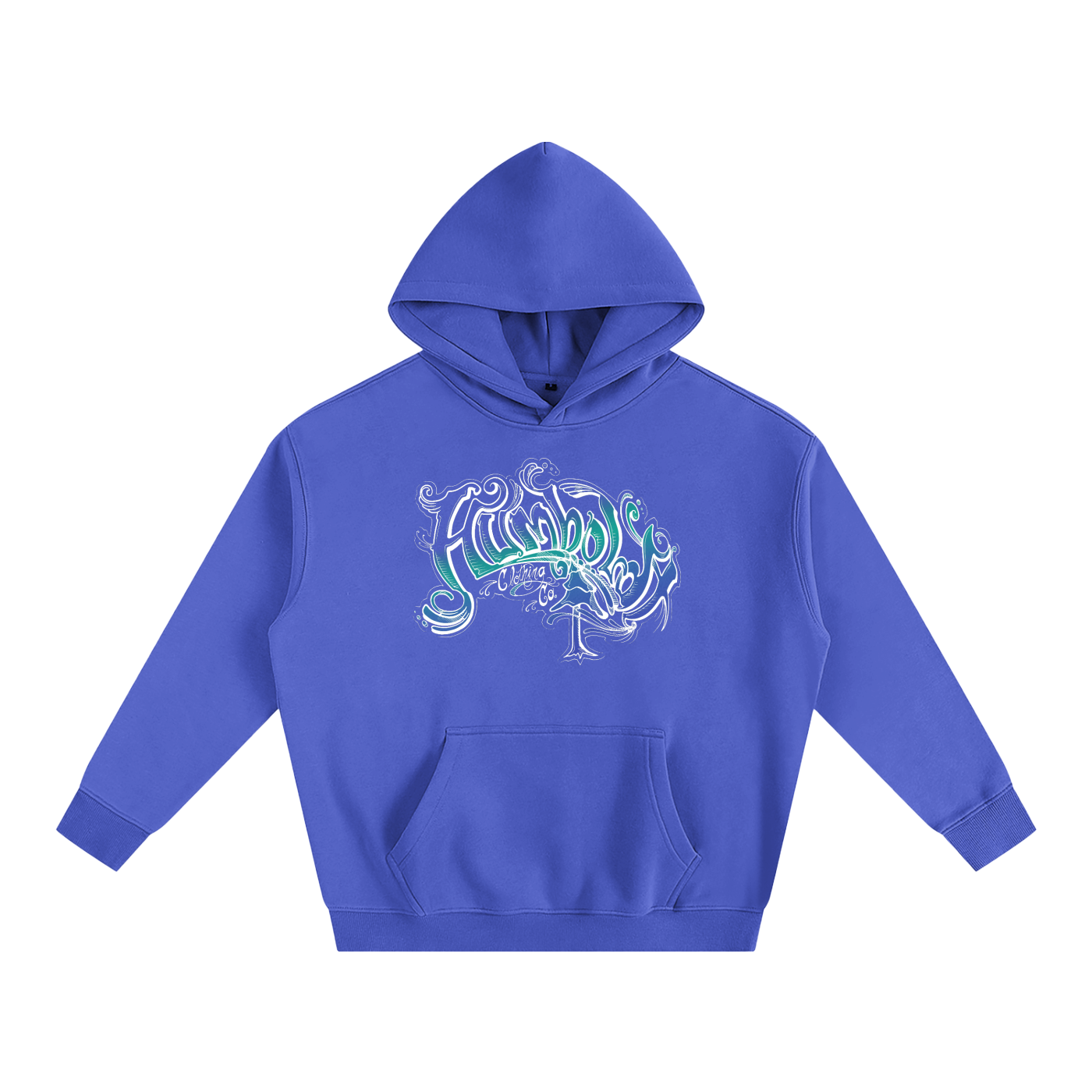 Scrolly Oversized Fleeced Pullover Hoodie - CUSTOM ORDER