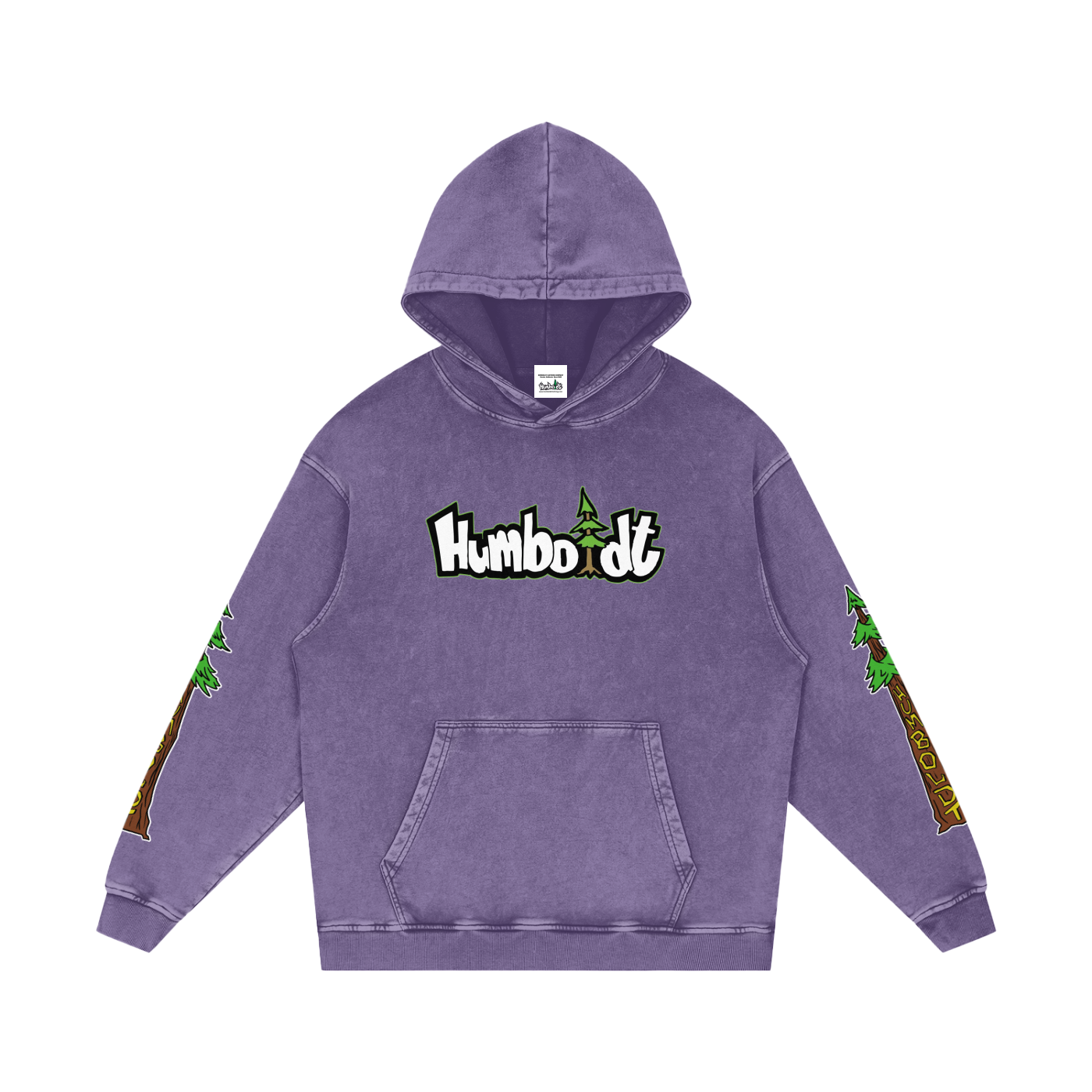 Avenue Trees New Style Logo Snow Washed Loose Cotton Pullover Hoodie - CUSTOM ORDER
