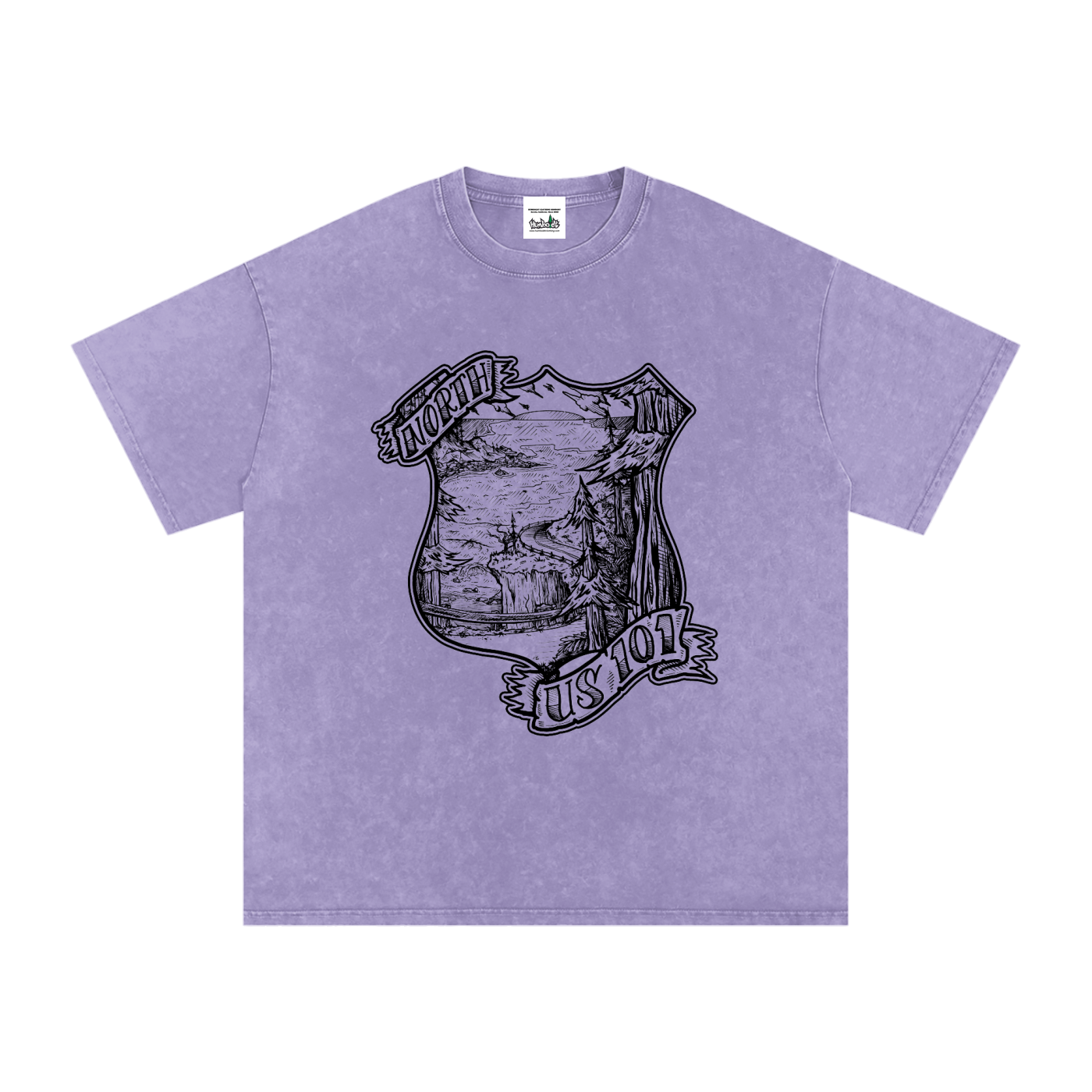 101 North Snow Washed Oversized Cotton T-Shirt-CUSTOM ORDER