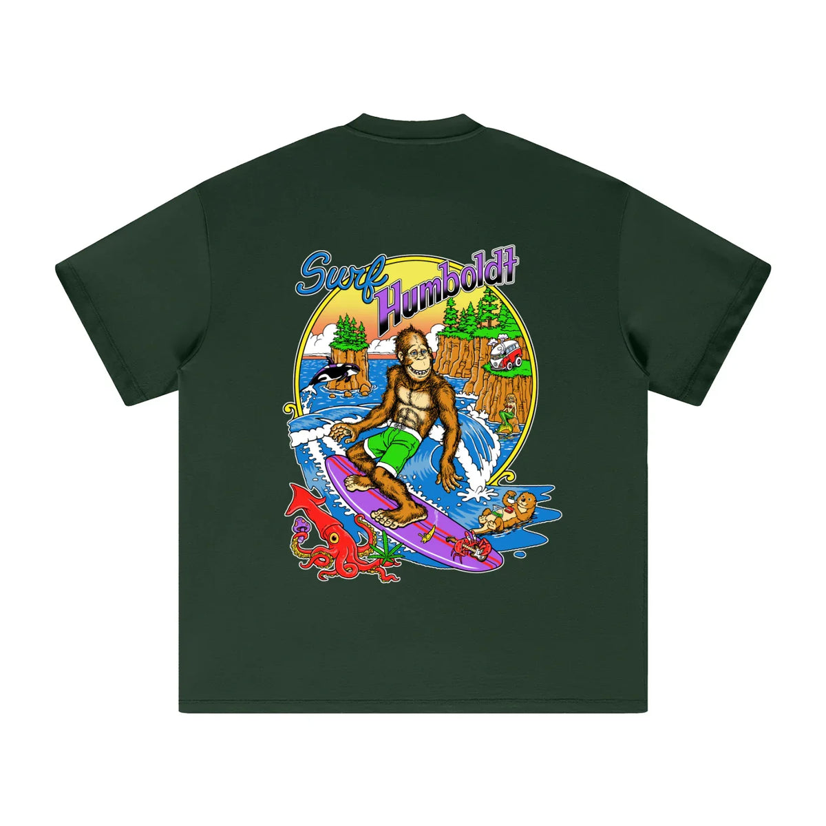Surf Humboldt Heavyweight Earth Tone TShirt - CUSTOM ORDER