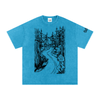 Highway 36 Snow Washed Oversized Cotton TShirt Black Ink Colorway - CUSTOM ORDER