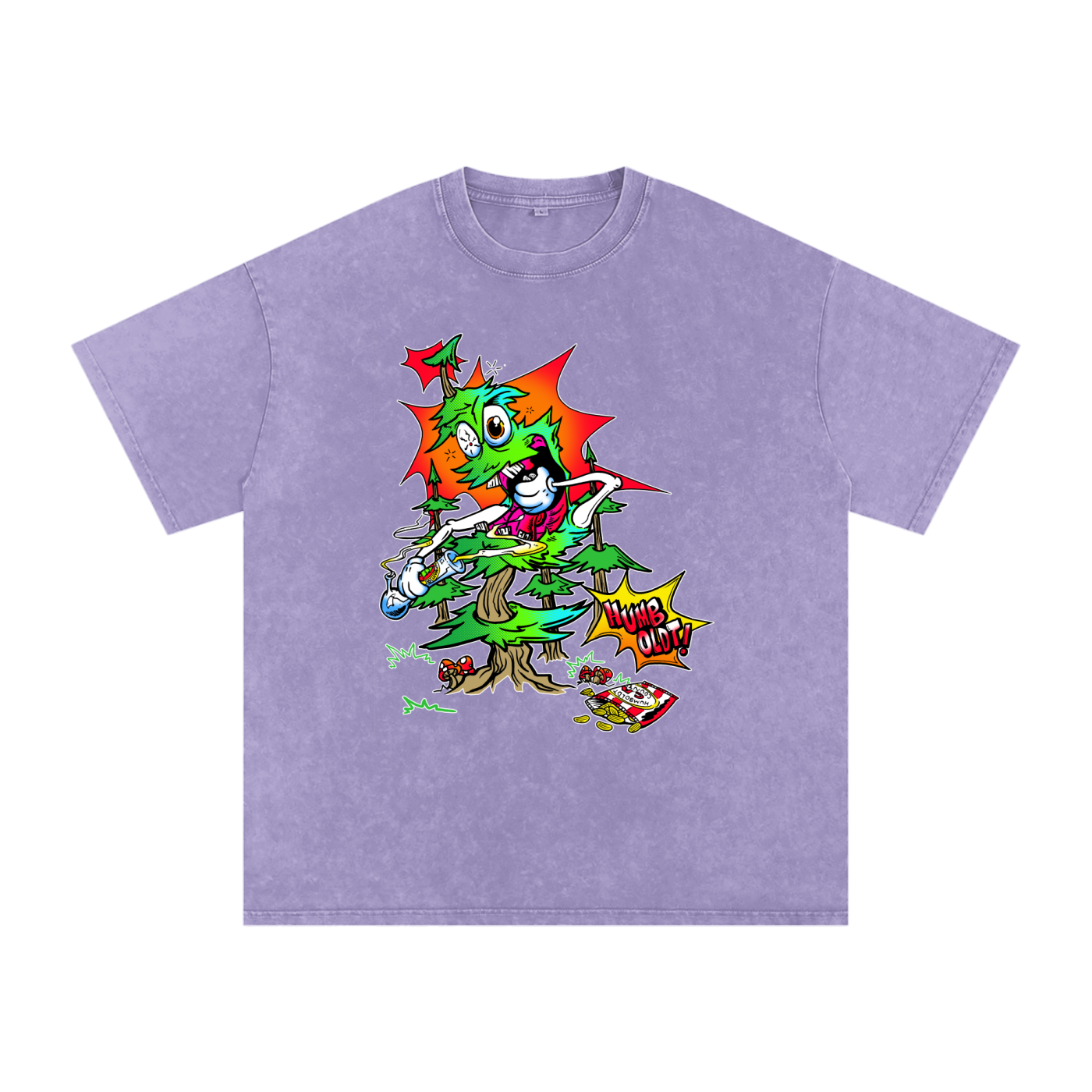 Woody Red Eyes Snow Washed Oversized Cotton TShirt - CUSTOM ORDER