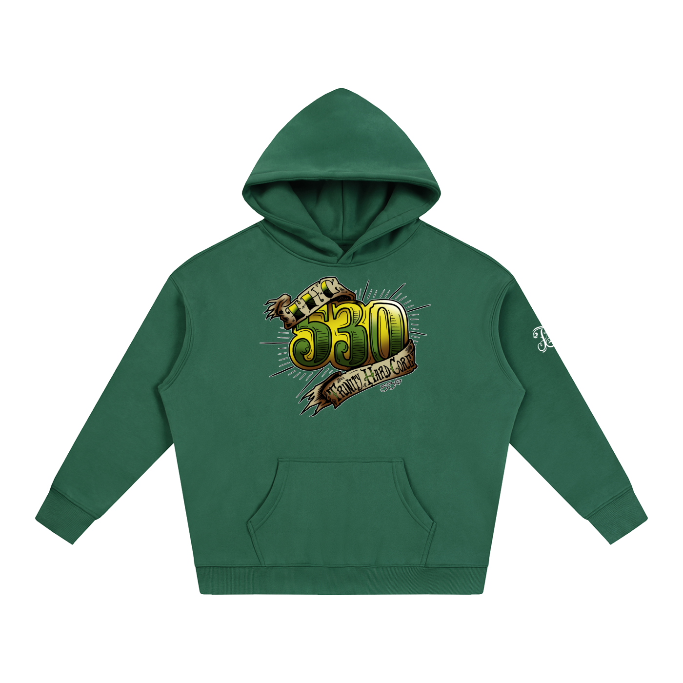 530 THC Oversize Fleeced Pullover Hoodie - CUSTOM ORDER