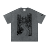 Highway 36 Snow Washed Oversized Cotton TShirt Black Ink Colorway - CUSTOM ORDER
