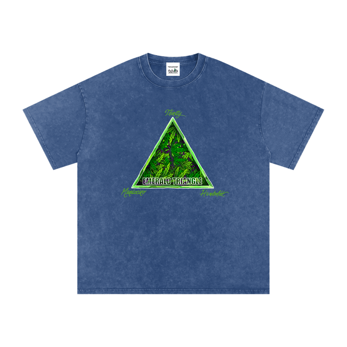 Emerald Triangle Snow Washed Oversized Cotton Tshirt-CUSTOM ORDER